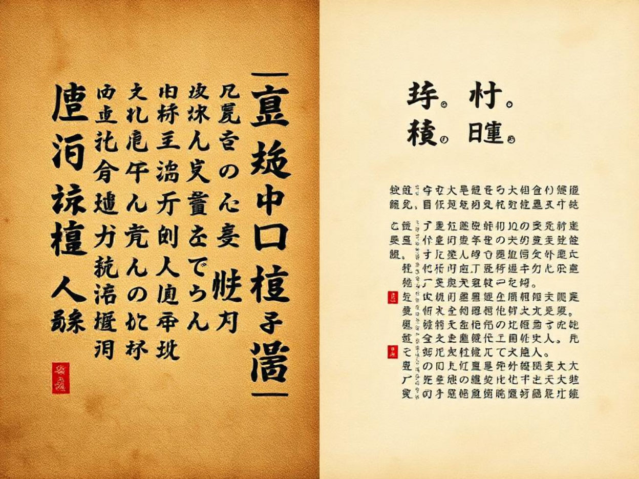 History of ancient vs modern Japanese text History of ancient vs modern Japanese text